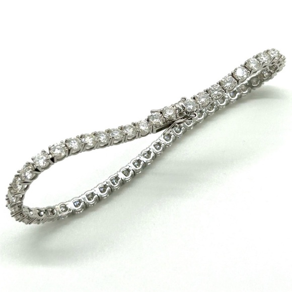 925 Silver 14.40CTW Moissanite Tennis Bracelet
